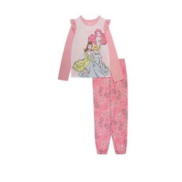 DISNEY PRINCESS GIRLS SIZE 4 “PRINCESS DREAMER” 2-PIECE PAJAMA SET - Picture 4 of 6